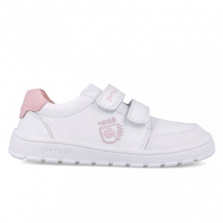 Sneakers Niña Garvalin 252510 Blanco-Rosa