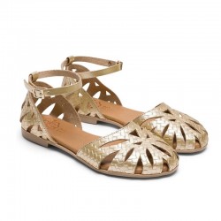 Sandalias Planas Mujer Porronet 3101 Oro