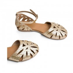 Sandalias Planas Mujer Porronet 3101 Oro