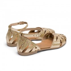 Sandalias Planas Mujer Porronet 3101 Oro