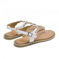Sandalias Planas Mujer Porronet 3112 Blanco