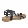 Sandalias Planas Mujer Porronet 3134 Negro