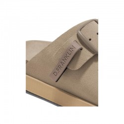 Sandalias Planas Mujer D.franklin Dfsh407001 Taupe