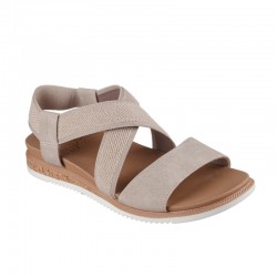 Sandalias Planas Mujer Skechers 114705 Taupe