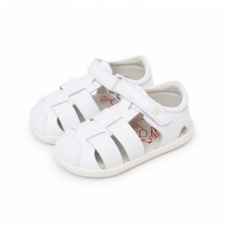 Sandalias Barefoot Niña Garvalin 252326 Blanco