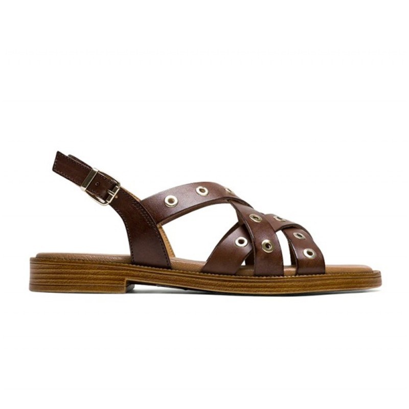 Sandalias Planas Mujer Porronet 3125 Moka