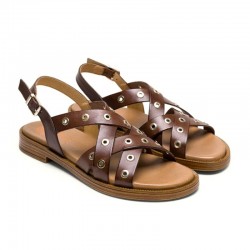 Sandalias Planas Mujer Porronet 3125 Moka