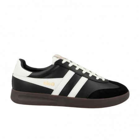 Sneakers Hombre Gola Cyclone Leather Negro-Blanco