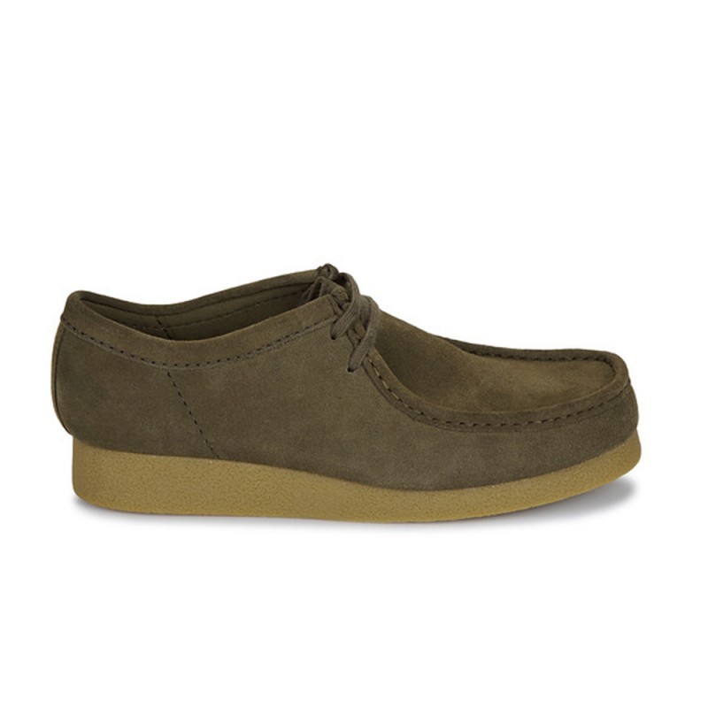 Zapatos Casual Hombre Clarks Wallabee Evo Kaki