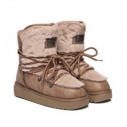 Botines Planos Mujer D.franklin Dfsh370022 Taupe