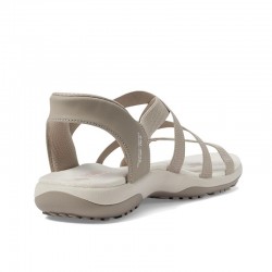 Sandalias Planas Mujer Skechers 163460 Taupe