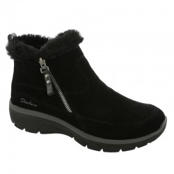 Botines Planos Mujer Skechers Easy Going Negro