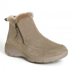 Botines Planos Mujer Skechers Easy Going Taupe