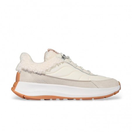 Sneakers Mujer Fitflop F-Mode Flow Shearling-Mix Beig