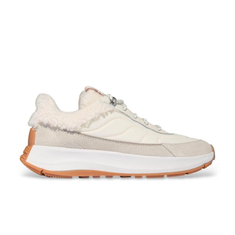 Sneakers Mujer Fitflop F-Mode Flow Shearling-Mix Beig