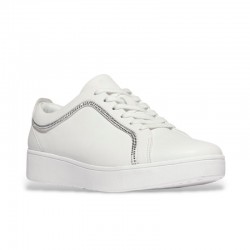 Sneakers Mujer Fitflop Rally Crystal-Trim Blanco