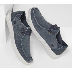 Zapatillas Lona Hombre Skechers Melson-Raymon Azul