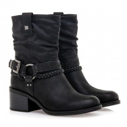 Botines de Tacón Mujer MTNG 59348 Negro