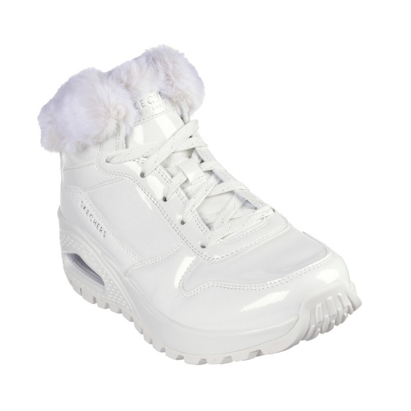 Botines Planos Mujer Skechers Uno Rugged Blanco