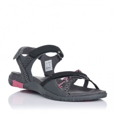 Sandalias Planas Mujer Chiruca Valencia 03 Gris-Negro