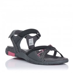 Sandalias Planas Mujer Chiruca Valencia 03 Gris-Negro