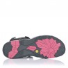 Sandalias Planas Mujer Chiruca Valencia 03 Gris-Negro