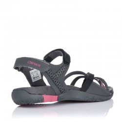 Sandalias Planas Mujer Chiruca Valencia 03 Gris-Negro