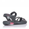 Sandalias Planas Mujer Chiruca Valencia 03 Gris-Negro
