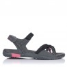 Sandalias Planas Mujer Chiruca Valencia 03 Gris-Negro