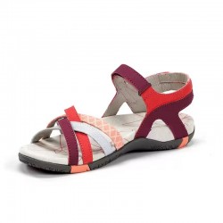 Sandalias Planas Mujer Chiruca Malibu 17 Burdeos