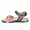Sandalias Planas Mujer Chiruca Valencia 28 Gris-Rosa
