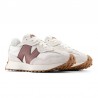 Sneakers Mujer New Balance U327 Blanco-Burdeos