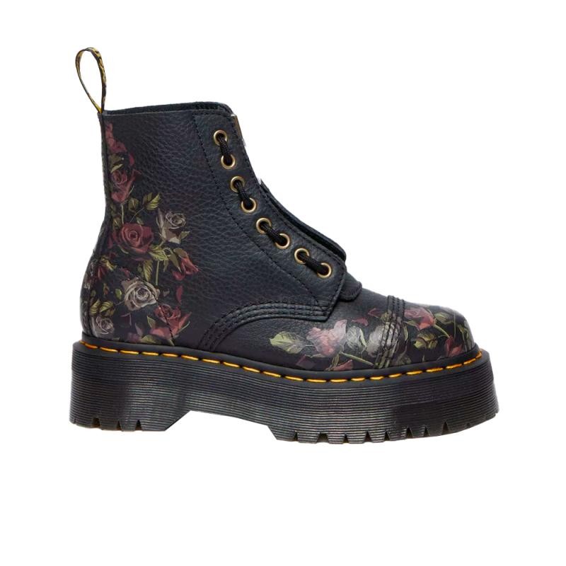 Botas Planas Mujer Dr. Martens Sinclair Negro-Negro