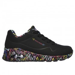 Sneakers Mujer Skechers Loving Love Negro-Negro
