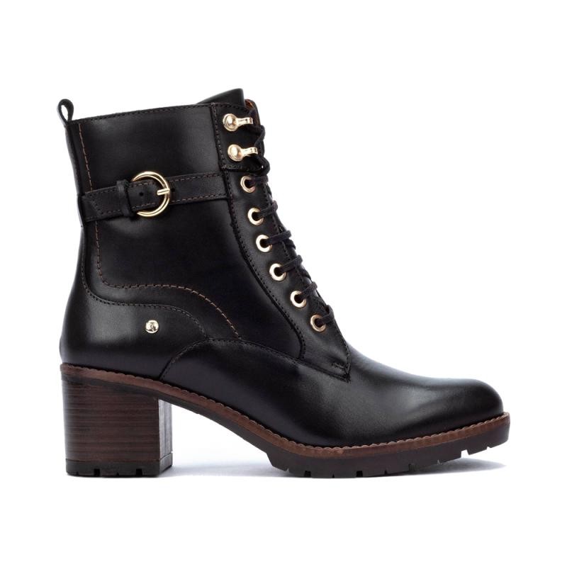 Botines de Tacón Mujer Pikolinos W7H-8510 Negro