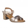 Sandalias de Tacón Mujer Zapp 1980 Oro