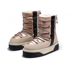 Botines Planos Mujer D.franklin Nordic V.2 Bomb Beig