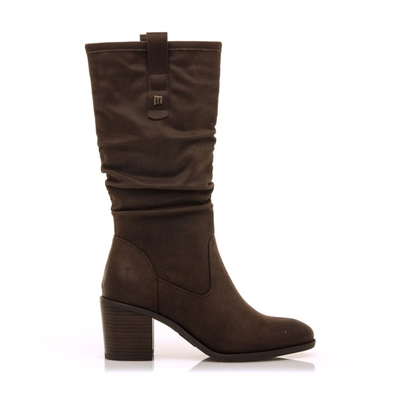 Botas de Tacón Mujer MTNG 59357 Marron