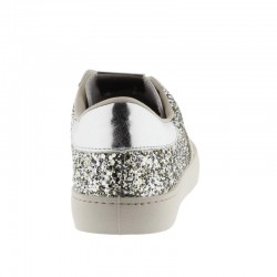 Sneakers Mujer Victoria Berlín Glitter Plata