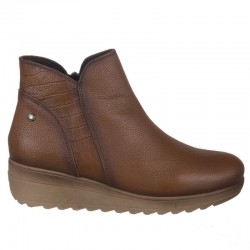 Botines Planos Mujer Zapp 5057 Cuero
