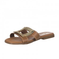 Sandalias Planas Mujer Oh My Sandals 5565 Cuero