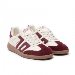 Sneakers Mujer Back 70 108005 Blanco-Burdeos