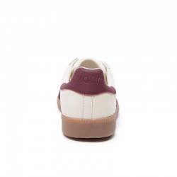 Sneakers Mujer Back 70 108005 Blanco-Burdeos