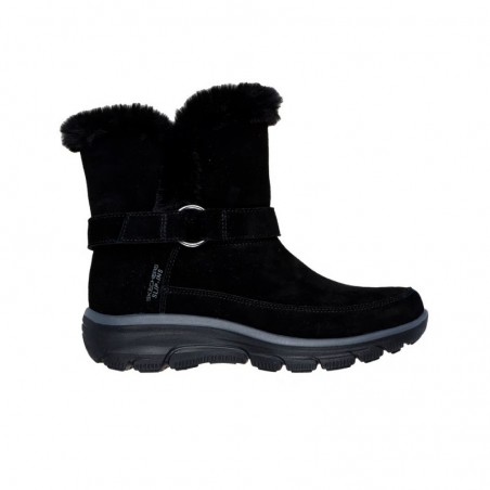 Botas Planas Mujer Skechers Easy Going - Dreamers Luxe Vis Negro