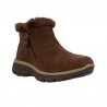 Botines Planos Mujer Skechers Easy Going - High Zip 2 Marron