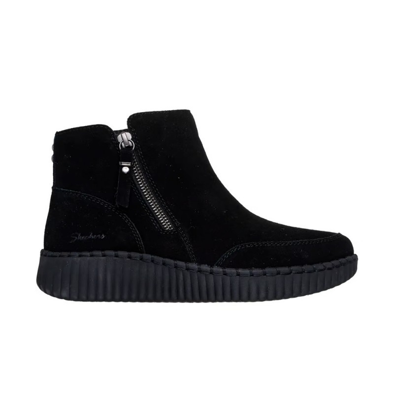 Botines Planos Mujer Skechers Wilshire Blvd - Weekend Crush Negro-Negro