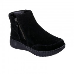 Botines Planos Mujer Skechers Wilshire Blvd - Weekend Crush Negro-Negro