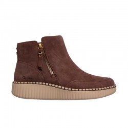 Botines Planos Mujer Skechers Wilshire Blvd - Weekend Crush Marron