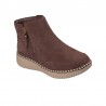 Botines Planos Mujer Skechers Wilshire Blvd - Weekend Crush Marron