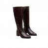 Botas Planas Mujer Wonders 1808 Marron